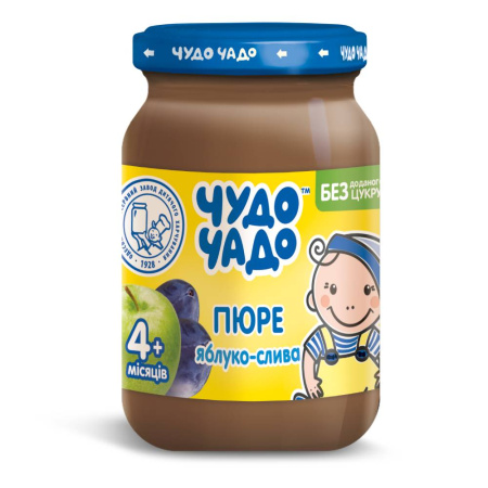 ЧУДО-ЧАДО Пюре яблоко- слива 170гр